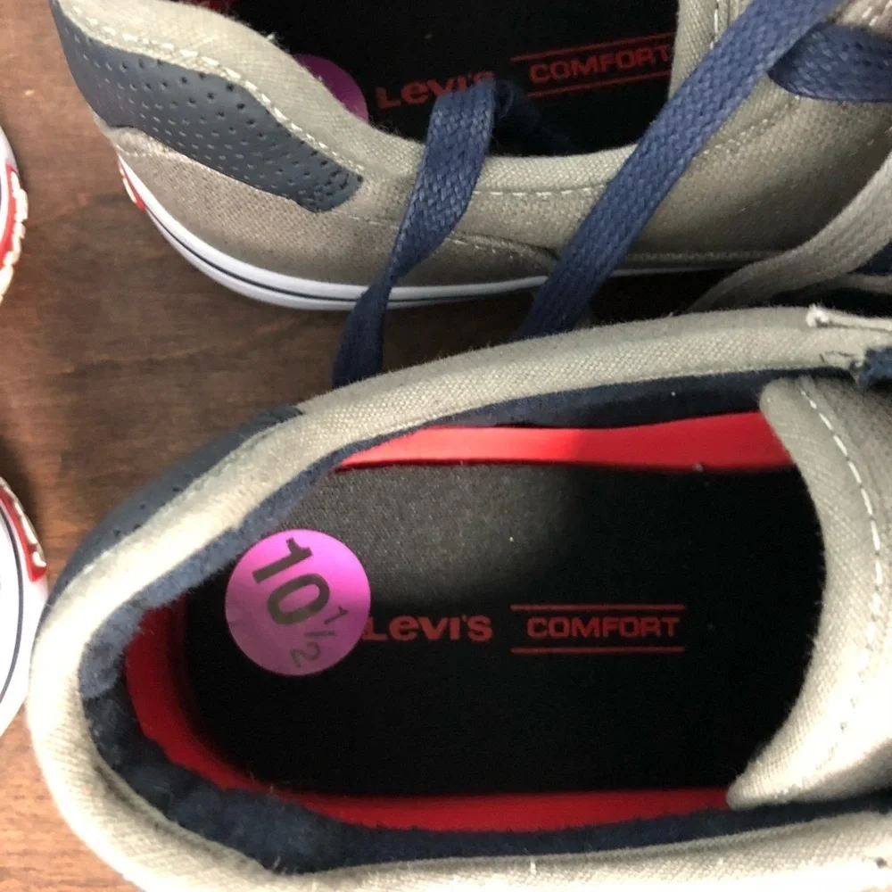 Levi's Classic Grey/Blue canvas sneakers